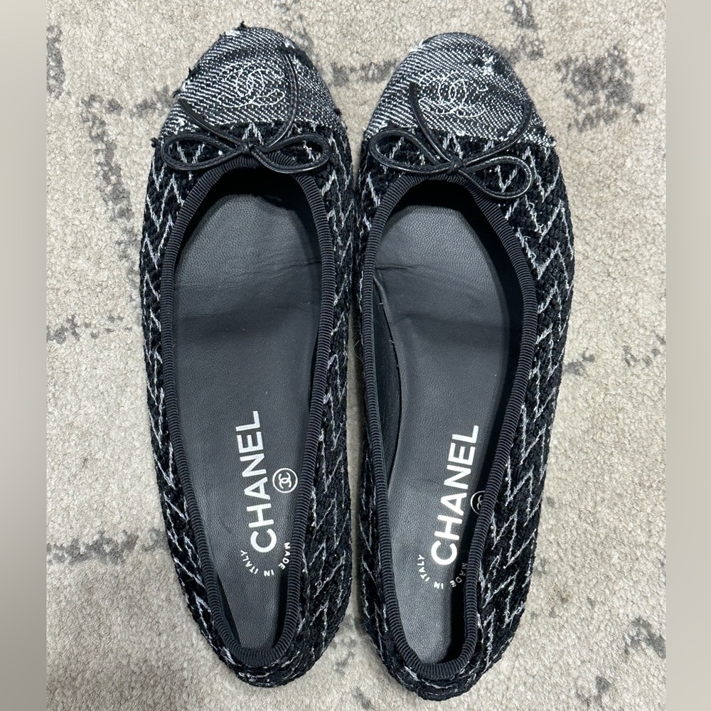 Chanel Tweed Ballerinas size 39